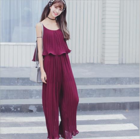 sd-8895 Jumpsuit wine red